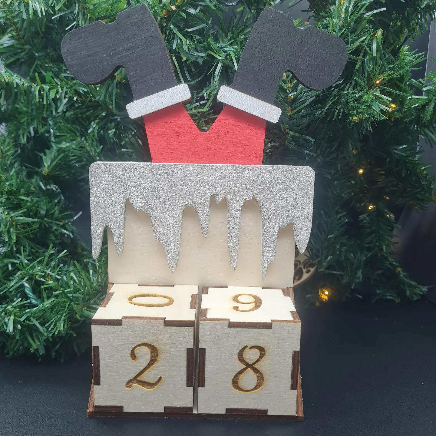 Compte à rebours Noël cubes