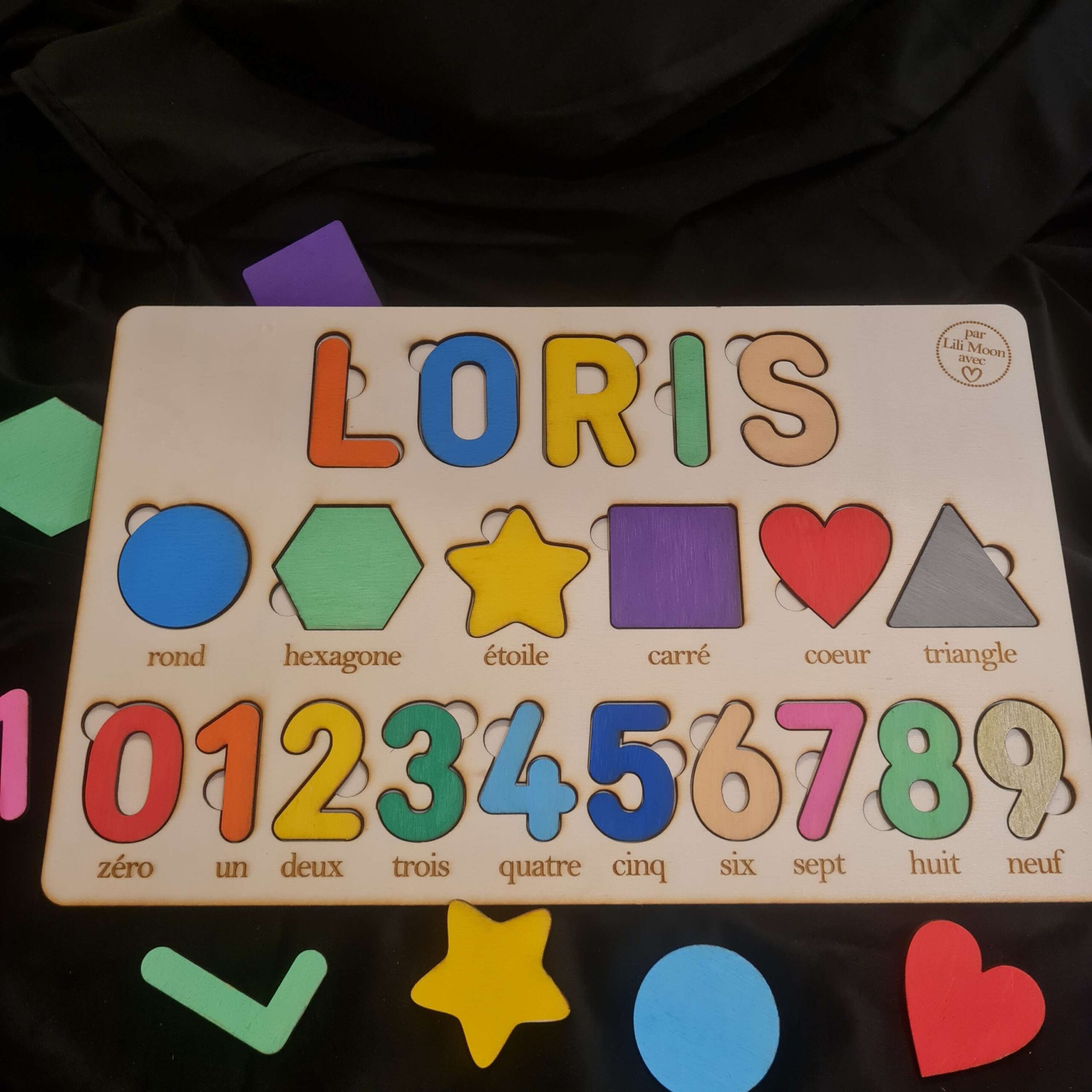 Puzzle prénom en bois XL