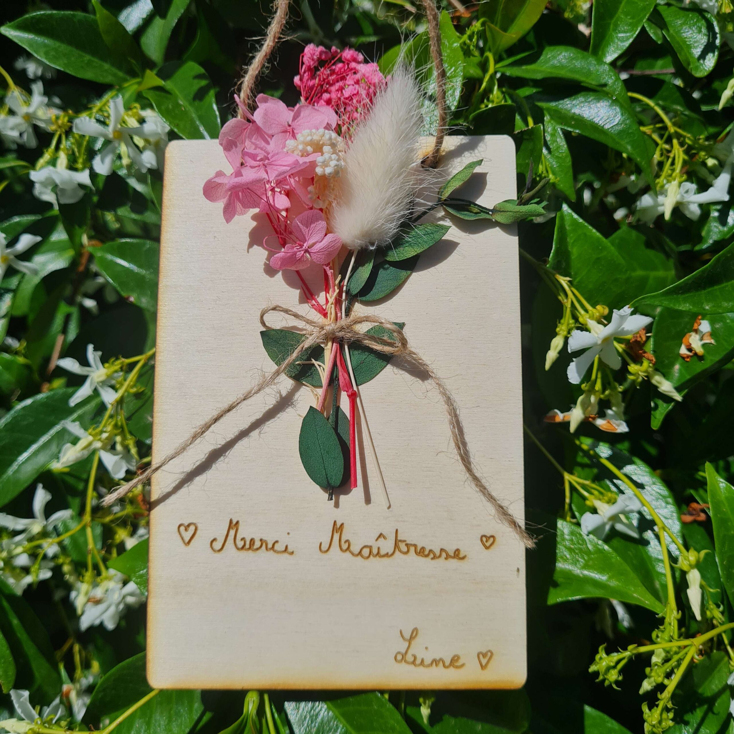 Pancarte Merci fleurie